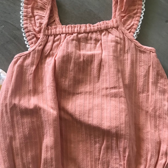 dylan One Pieces Baby Girl Peach Romper Set Poshmark